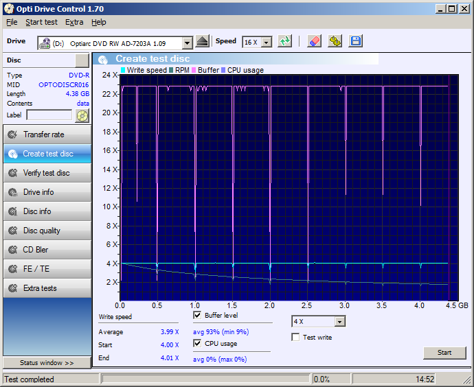 01 DVD-R Termal Everest Optiarc 7203A x4 BURN