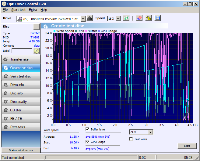 01 CMCPro DVD-R Pioneer DVR-219L x24 Create